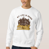 Downhill Snowboarding Sweatshirt (Vorderseite)