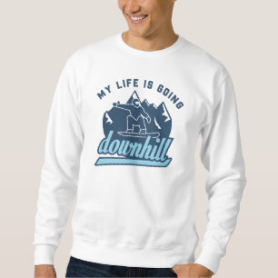 Downhill Snowboarding Sweatshirt