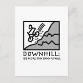 Downhill Thrill Mountain Biking Postkarte (Vorderseite)