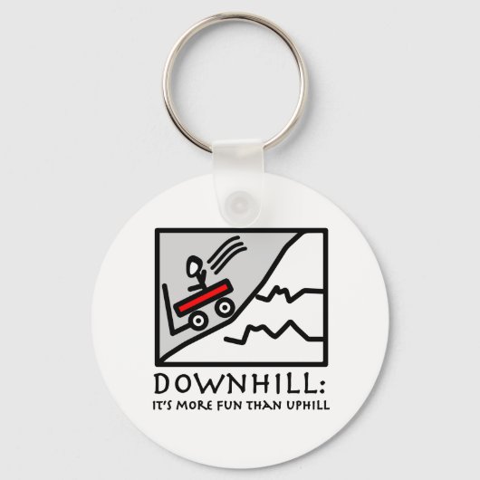 Downhill Thrill Wagon Schlüsselanhänger (Vorderseite)