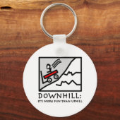 Downhill Thrill Wagon Schlüsselanhänger (Vorderseite)