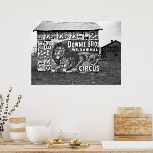 Downie Bros Circus: 1936 Poster (Küche)