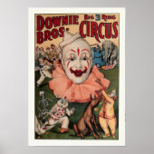 Downie Bros. Vintager Zirkus Poster (Vorne)