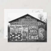 Downie Bros. Zirkus, 1936 Postkarte (Vorne/Hinten)