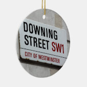 Downing Street Sign Keramik Ornament (Rechts)
