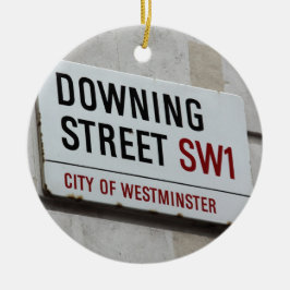 Downing Street Sign Keramik Ornament