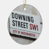 Downing Street Sign Keramik Ornament (Links)