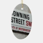 Downing Street Sign Keramik Ornament (Rechts)