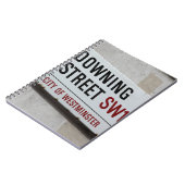 Downing Street Sign Notizblock (Linke Seite)