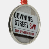 Downing Street Sign Ornament Aus Metall (Rechts)