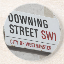 Downing Street Sign Sandstein Untersetzer