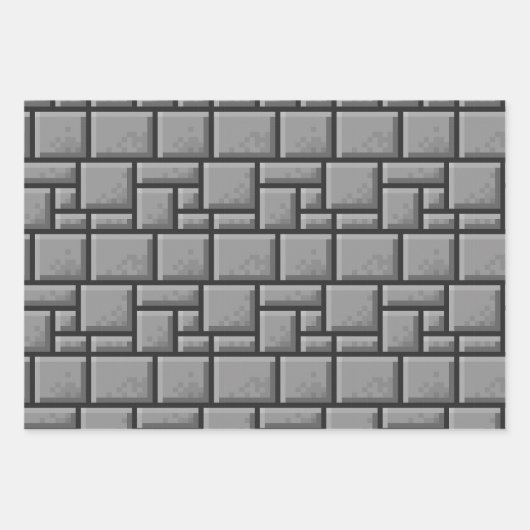 Download #2 8-Bit-Videospiel Geschenkpapier Set (Vorderseite 2)