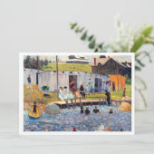 Download Beautiful berühmtes Bild am Strand Einladung (Stehend Vorderseite)