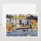 Download Beautiful berühmtes Bild am Strand Einladung (Vorne/Hinten)