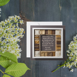 Download der anpassbaren Humble Frame Bible Verse Feiertagskarte