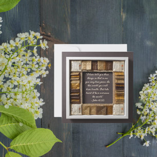 Download der anpassbaren Humble Frame Bible Verse Feiertagskarte