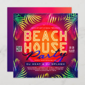 Download der Beach House Club Party Event Ad Einladung (Vorne/Hinten)