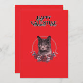 Download der Happy Valentine Card Einladung (Vorne/Hinten)