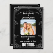 Download der Minimal-Foto-Einladungskarte Einladung (Vorne/Hinten)