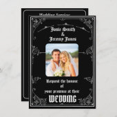 Download der Minimal-Foto-Einladungskarte Einladung (Vorne/Hinten)