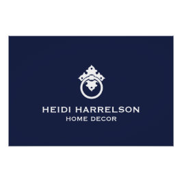 Download der Vintagen Dock-Knocker Blau/Weiß-Logos Poster