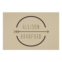 Download des angesagten und rustikalen Arrow-Logos Poster