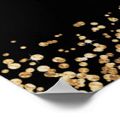 Download des Gold Glitzer Programms Begrüßung Poster (Ecke)