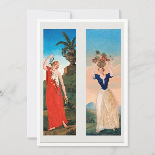 Download Die vier Jahreszeiten von Paul Cézanne Einladung (Vorderseite)