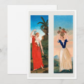 Download Die vier Jahreszeiten von Paul Cézanne Einladung (Vorne/Hinten)