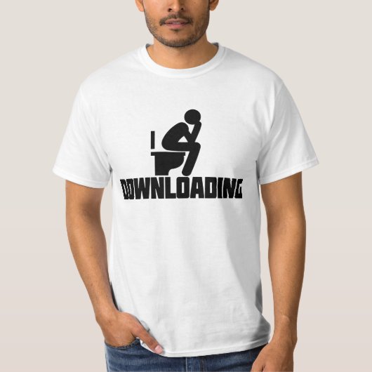 Download - Funny Toilet Kackend T-Shirt (Vorderseite)