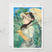 Download Jeanne Spring von Edouard Manet. Einladung (Vorderseite)
