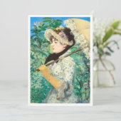Download Jeanne Spring von Edouard Manet. Einladung (Stehend Vorderseite)