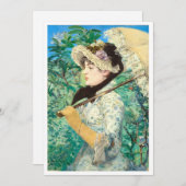 Download Jeanne Spring von Edouard Manet. Einladung (Vorne/Hinten)