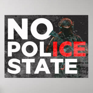 DOWNLOAD Kein Polizeistaat Anti-ICE-Protestplakat Poster