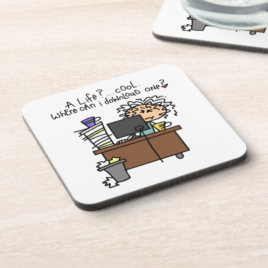 Download-Leben-Spaß Getränkeuntersetzer (Linke Seite)