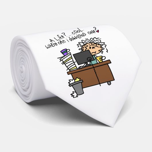 Download-Leben-Spaß Krawatte (Gerollt)