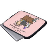 Download-Leben-Spaß Laptopschutzhülle (Vorne Knopf)