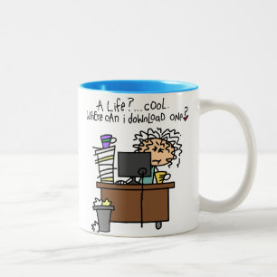 Download-Leben-Spaß Zweifarbige Tasse