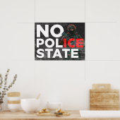 DOWNLOAD No Police State Anti-ICE protest poster (Küche)