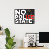 DOWNLOAD No Police State Anti-ICE protest poster (Heimbüro)