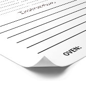 Download-Rezeptblatt oder Poster (Ecke)