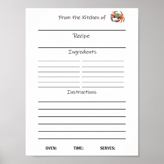 Download-Rezeptblatt oder Poster (Vorne)