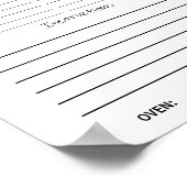 Download-Rezeptblatt oder Poster (Ecke)