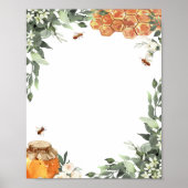 DOWNLOADABLE Blank Bee Sign oder Game Sheet Poster (Vorne)