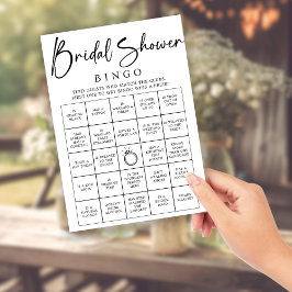 DOWNLOADABLE Bridal Bingo Brautparty Game Poster