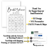 DOWNLOADABLE Bridal Bingo Brautparty Game Poster