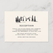 DOWNLOADABLE Mountain Sketch Wedding Enclosure Einladung (Vorderseite)