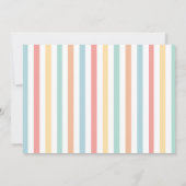 downloadbare Rainbow fun Foto farbig danke Einladung (Rückseite)