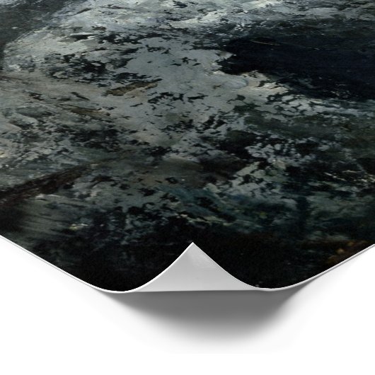 Downpour bei Etretat Poster (Ecke)