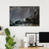 Downpour bei Etretat Poster (Heimbüro)